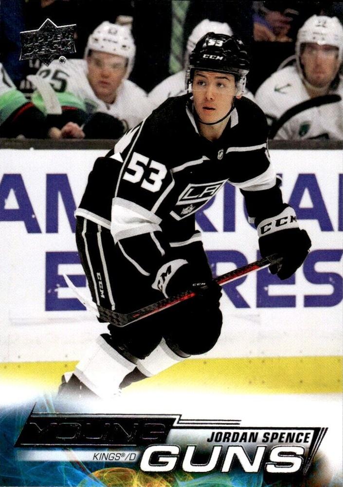 Jordan Spence 
YG, RC #238 Los Angeles Kings | 2022-23 Upper Deck | NHL Card