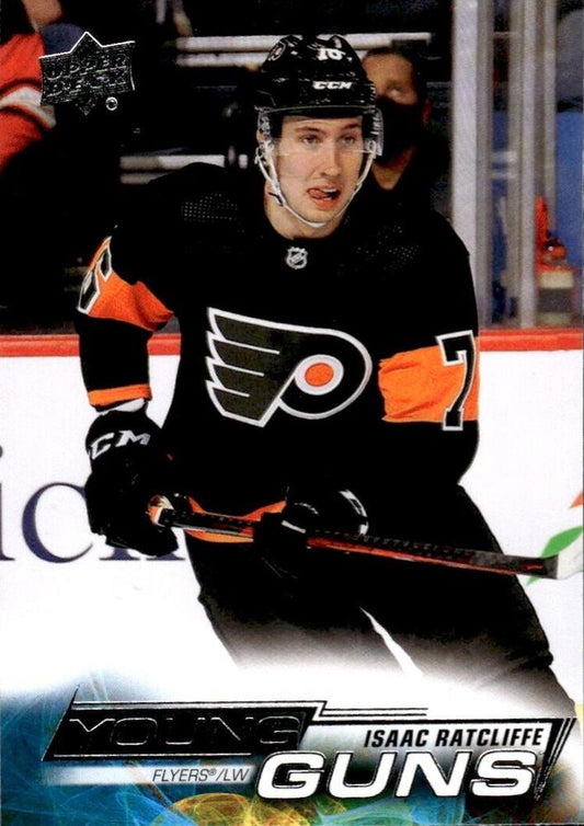 Isaac Ratcliffe 
YG, RC #240 Philadelphia Flyers | 2022-23 Upper Deck | NHL Card