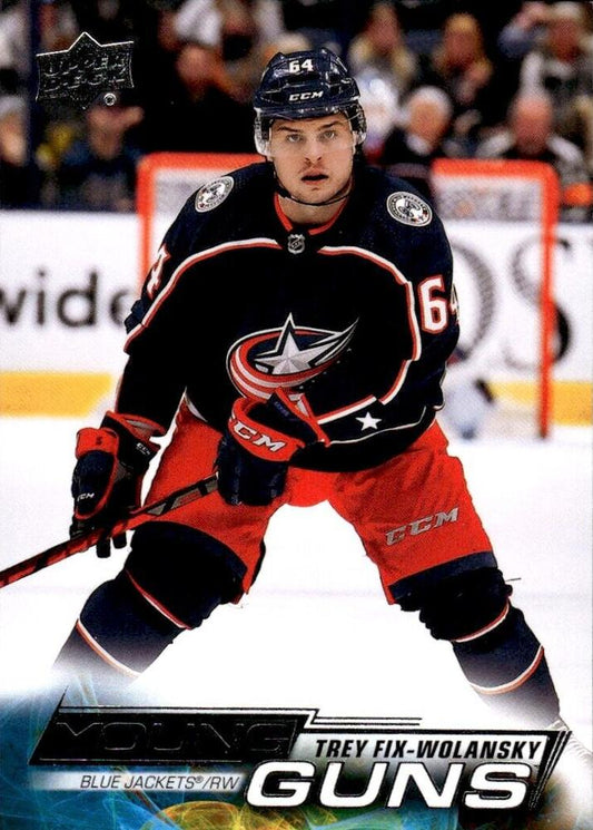 Trey Fix-Wolansky 
YG, RC #241 Columbus Blue Jackets | 2022-23 Upper Deck | NHL Card