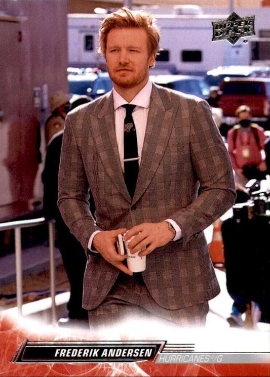 Frederik Andersen 
SP, VAR #32 Carolina Hurricanes | 2022-23 Upper Deck | NHL Card