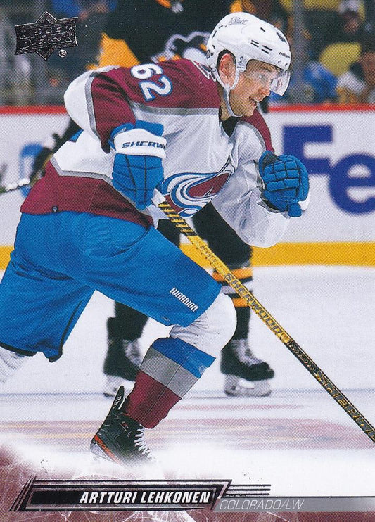 Artturi Lehkonen #298 Colorado Avalanche | 2022-23 Upper Deck | NHL Trading Card