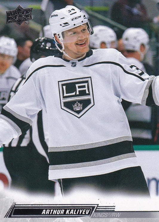 Arthur Kaliyev #336 Los Angeles Kings | 2022-23 Upper Deck | NHL Trading Card