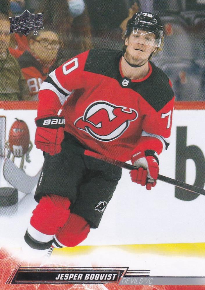 Jesper Boqvist #360 New Jersey Devils | 2022-23 Upper Deck | NHL Trading Card