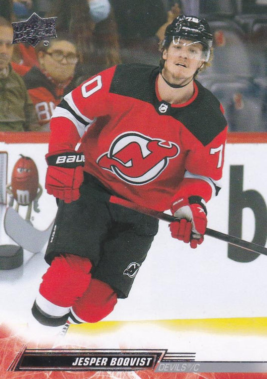 Jesper Boqvist #360 New Jersey Devils | 2022-23 Upper Deck | NHL Trading Card