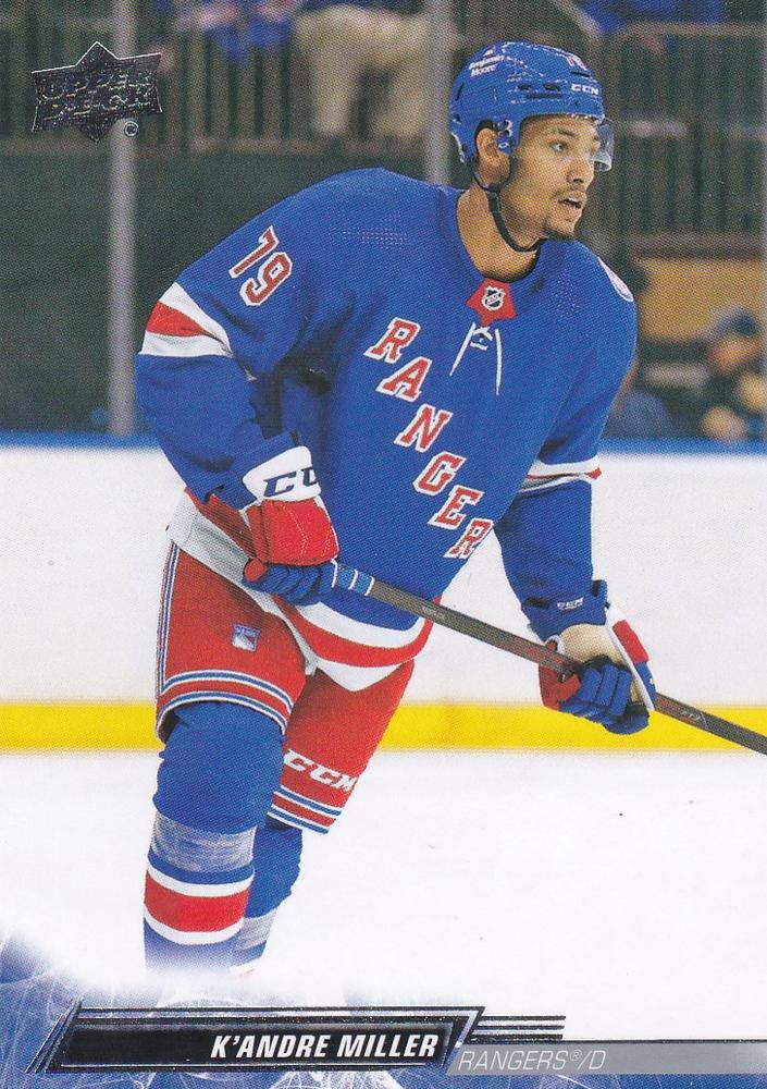 K'Andre Miller #372 New York Rangers | 2022-23 Upper Deck | NHL Trading Card