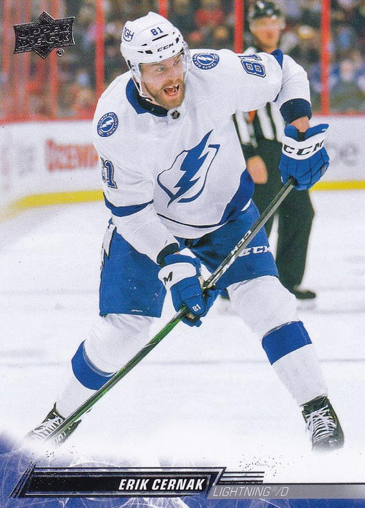 Erik Cernak #418 Tampa Bay Lightning | 2022-23 Upper Deck | NHL Trading Card