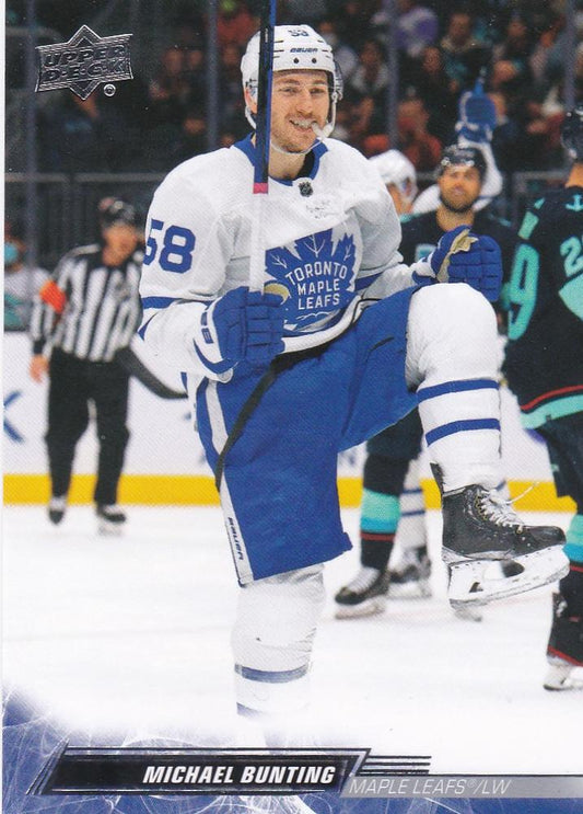 Michael Bunting #419 Toronto Maple Leafs | 2022-23 Upper Deck | NHL Trading Card