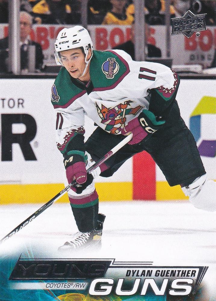 Dylan Guenther 
YG, RC #497 Arizona Coyotes | 2022-23 Upper Deck | NHL Card