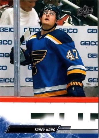 Torey Krug 
SP, VAR #406 St. Louis Blues | 2022-23 Upper Deck | NHL Card