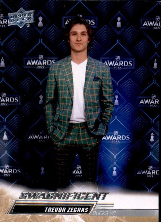 Trevor Zegras 
SP, VAR #251 Anaheim Ducks | 2022-23 Upper Deck | NHL Card