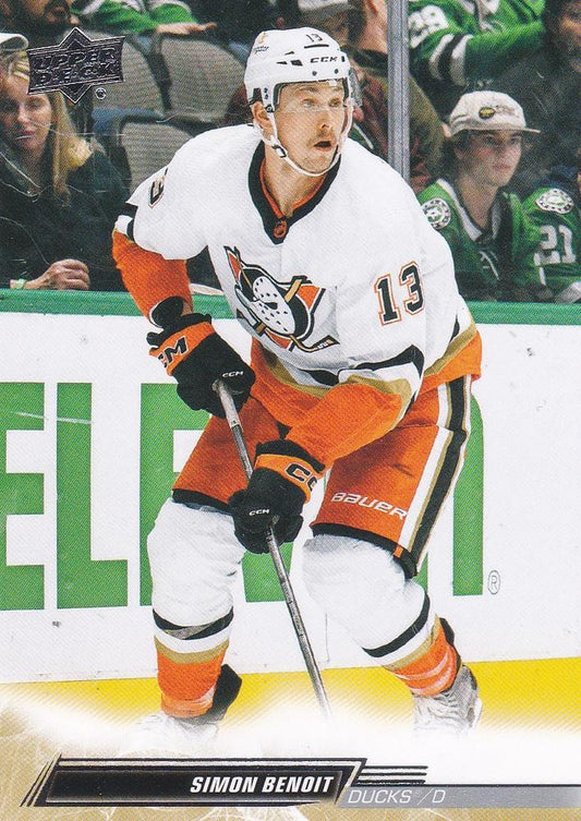 Simon Benoit #505 Anaheim Ducks | 2022-23 Upper Deck | NHL Trading Card