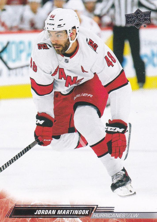 Jordan Martinook #527 Carolina Hurricanes | 2022-23 Upper Deck | NHL Card