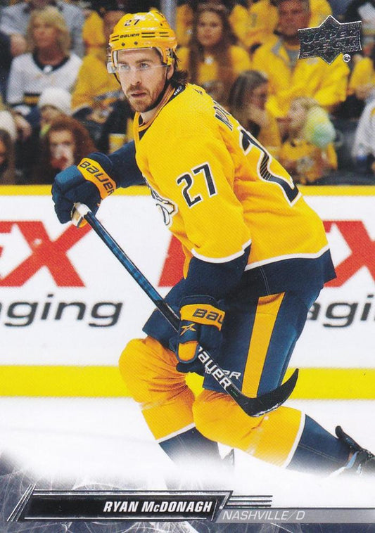 Ryan McDonagh #578 Nashville Predators | 2022-23 Upper Deck | NHL Trading Card