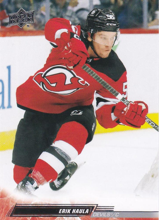 Erik Haula #583 New Jersey Devils | 2022-23 Upper Deck | NHL Trading Card