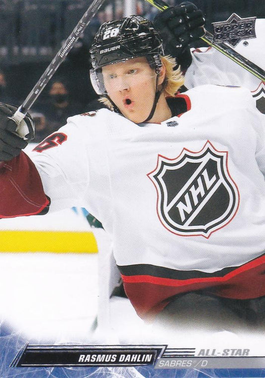 Rasmus Dahlin 
AS #655 Buffalo Sabres | 2022-23 Upper Deck | NHL Trading Card