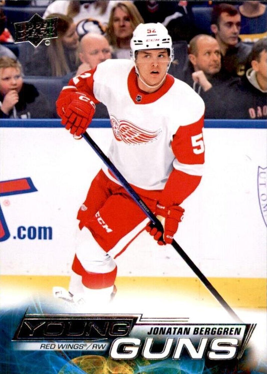 Jonatan Berggren 
YG, RC #705 Detroit Red Wings | 2022-23 Upper Deck | NHL Card
