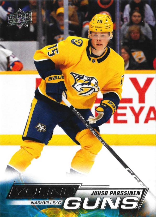 Juuso Parssinen 
YG, RC #706 Nashville Predators | 2022-23 Upper Deck | NHL Card