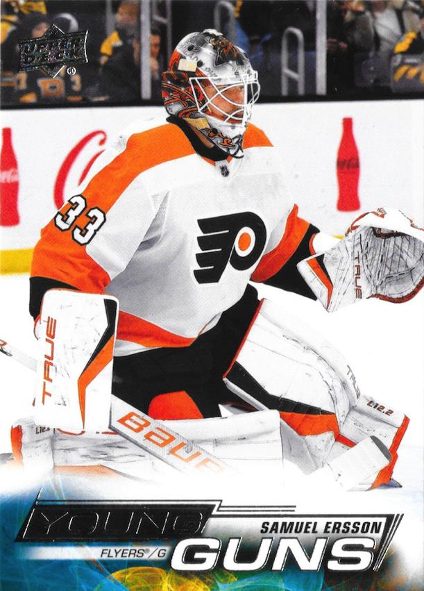 Samuel Ersson 
YG, RC #727 Philadelphia Flyers | 2022-23 Upper Deck | NHL Card