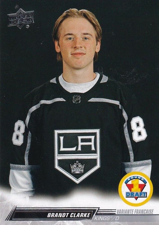 Brandt Clarke 
FRDP #733 Los Angeles Kings | 2022-23 Upper Deck | NHL Card