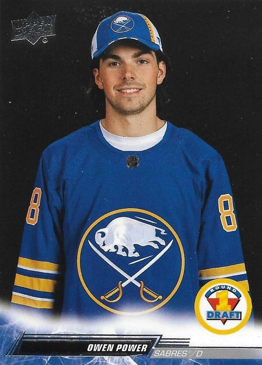 Owen Power 
FRDP #750 Buffalo Sabres | 2022-23 Upper Deck | NHL Trading Card