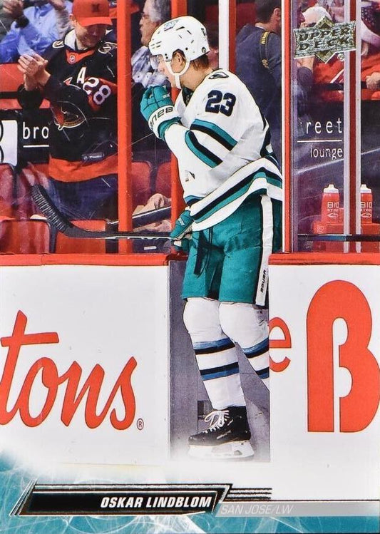 Oskar Lindblom 
SP, VAR #614 San Jose Sharks | 2022-23 Upper Deck | NHL Card