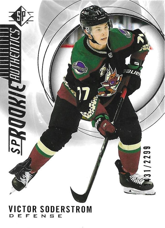 Victor Soderstrom 
RA, RC, SN2299 #109 Arizona Coyotes | 2020-21 SP | NHL Card