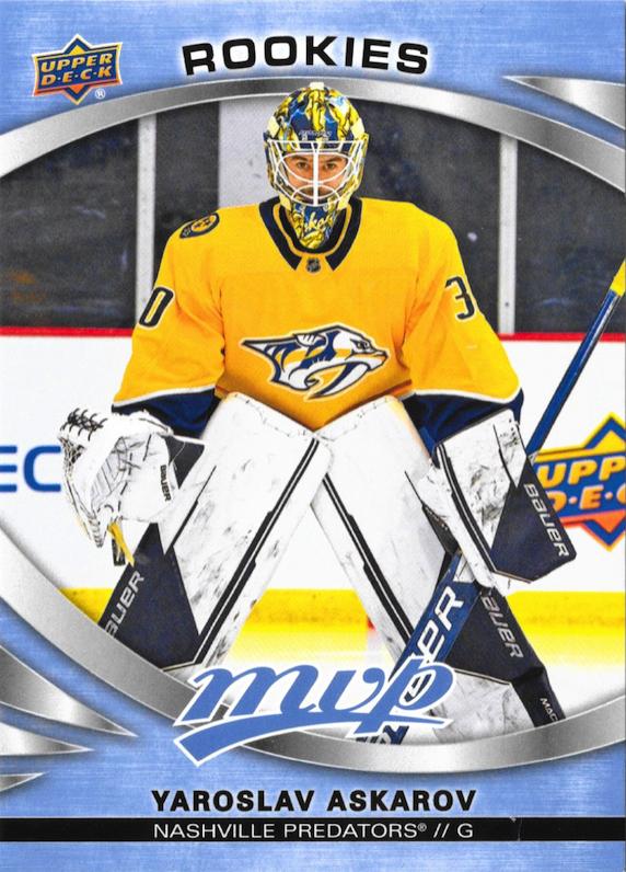 Yaroslav Askarov 
ROO, RC #223 Nashville Predators | 2023-24 Upper Deck MVP | NHL Card