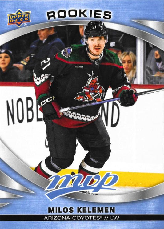 Milos Kelemen 
ROO, RC #230 Arizona Coyotes | 2023-24 Upper Deck MVP | NHL Card