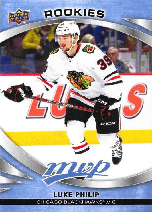 Luke Philp 
ROO, RC, UER #231 Chicago Blackhawks | 2023-24 Upper Deck MVP | NHL Card