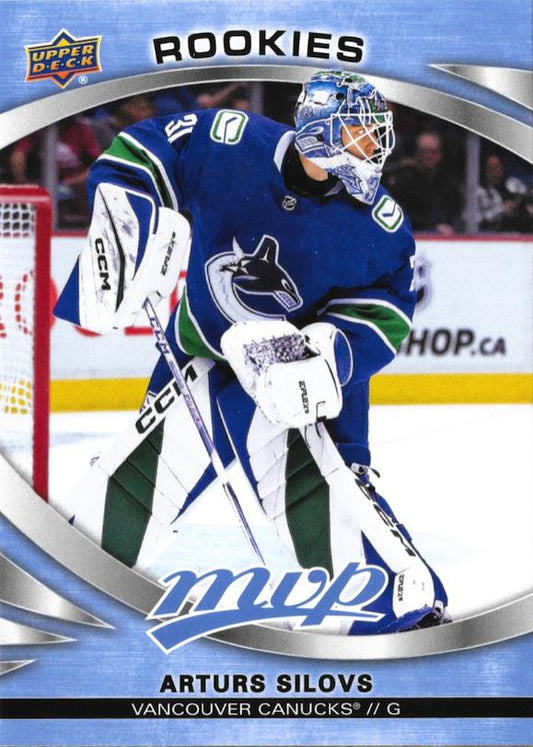 Arturs Silovs 
ROO, RC #235 Vancouver Canucks | 2023-24 Upper Deck MVP | NHL Card