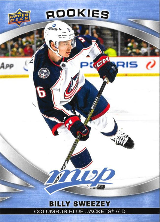 Billy Sweezey 
ROO, RC #238 Columbus Blue Jackets | 2023-24 Upper Deck MVP | NHL Card