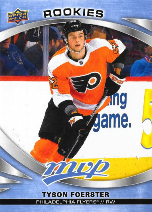 Tyson Foerster 
ROO, RC #246 Philadelphia Flyers | 2023-24 Upper Deck MVP | NHL Card