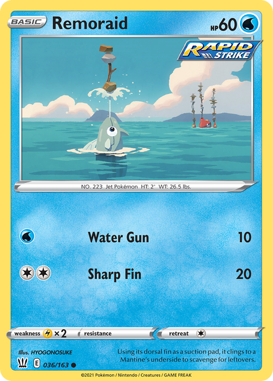 Remoraid 36/163 Common | Battle Styles | Pokemon Card
