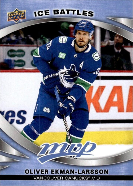Oliver Ekman-Larsson #128 Vancouver Canucks | 2023-24 Upper Deck MVP - Ice Battles | NHL Card