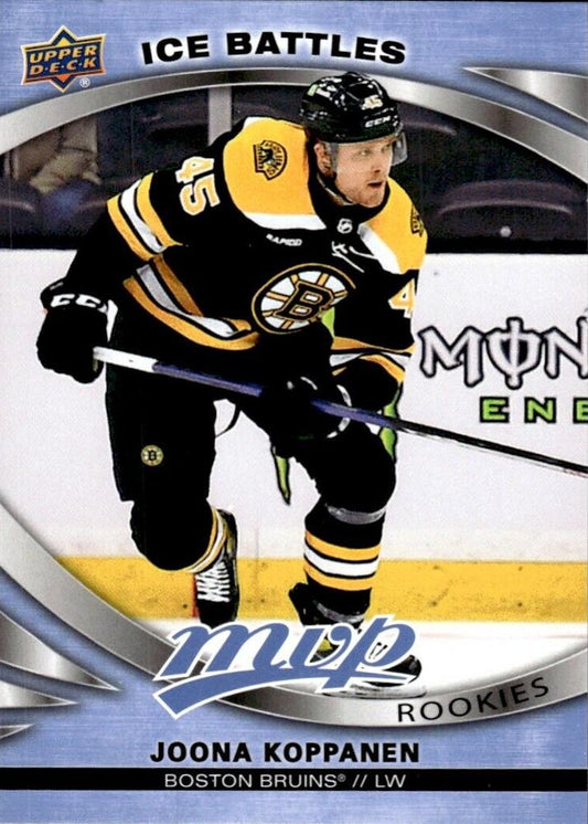 Joona Koppanen 
ROO #224 Boston Bruins | 2023-24 Upper Deck MVP - Ice Battles | NHL Card