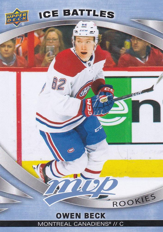 Owen Beck 
ROO #234 Montreal Canadiens | 2023-24 Upper Deck MVP - Ice Battles | NHL Card