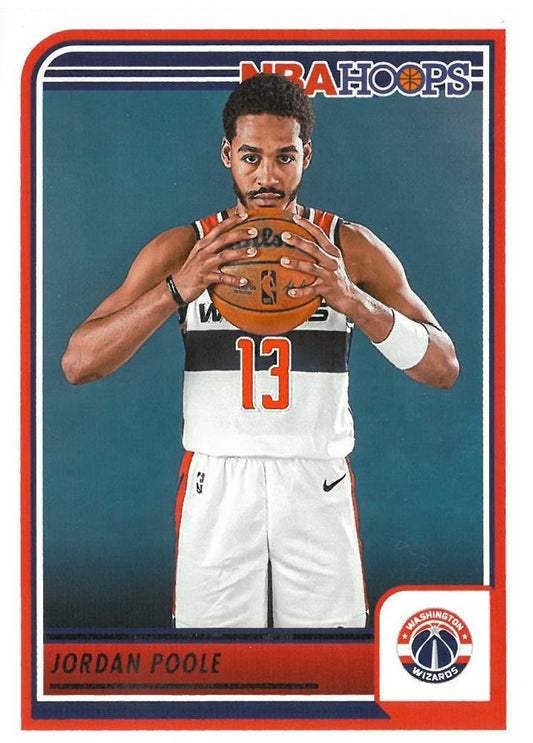 Jordan Poole #137 Washington Wizards | 2023-24 Hoops | NBA Trading Card