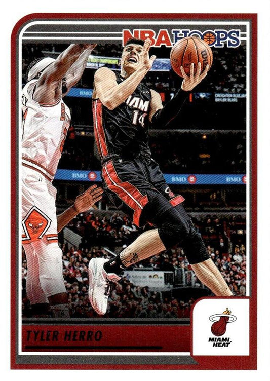Tyler Herro #221 Miami Heat | 2023-24 Hoops | NBA Trading Card