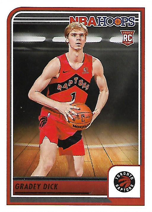 Gradey Dick RC #243 Toronto Raptors | 2023-24 Hoops | NBA Trading Card ...