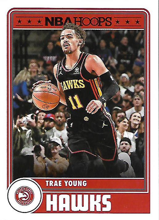 Trae Young 
HT #288 Atlanta Hawks | 2023-24 Hoops | NBA Trading Card
