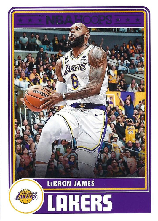LeBron James 
HT #290 Los Angeles Lakers | 2023-24 Hoops | NBA Trading Card