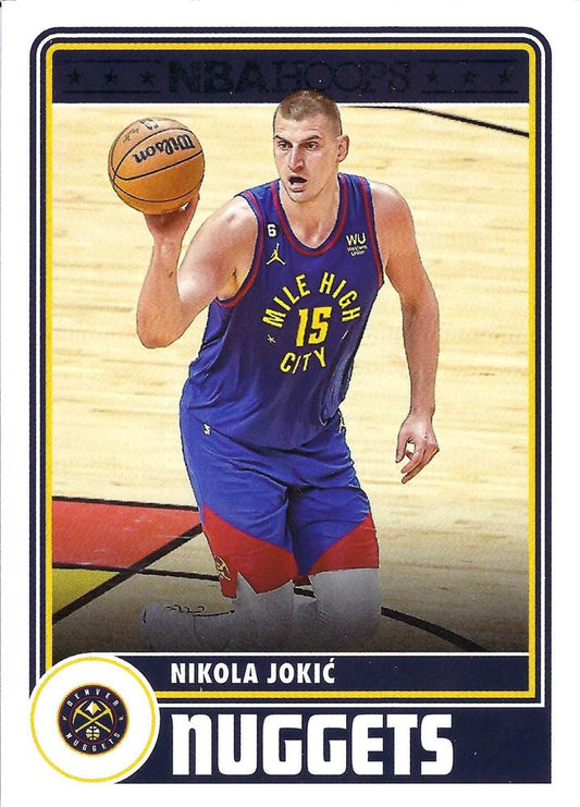 Nikola Jokic 
HT #291 Denver Nuggets | 2023-24 Hoops | NBA Trading Card