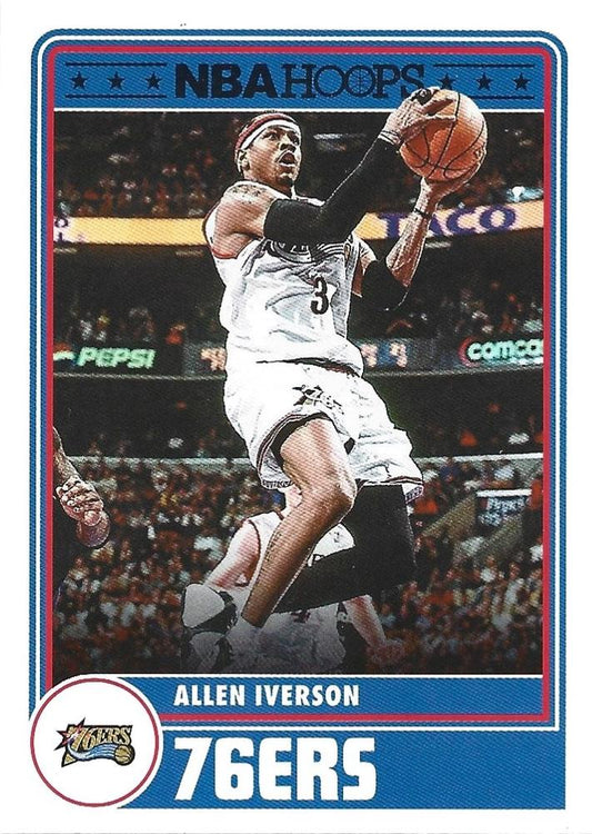 Allen Iverson 
HT #296 Philadelphia 76ers | 2023-24 Hoops | NBA Trading Card