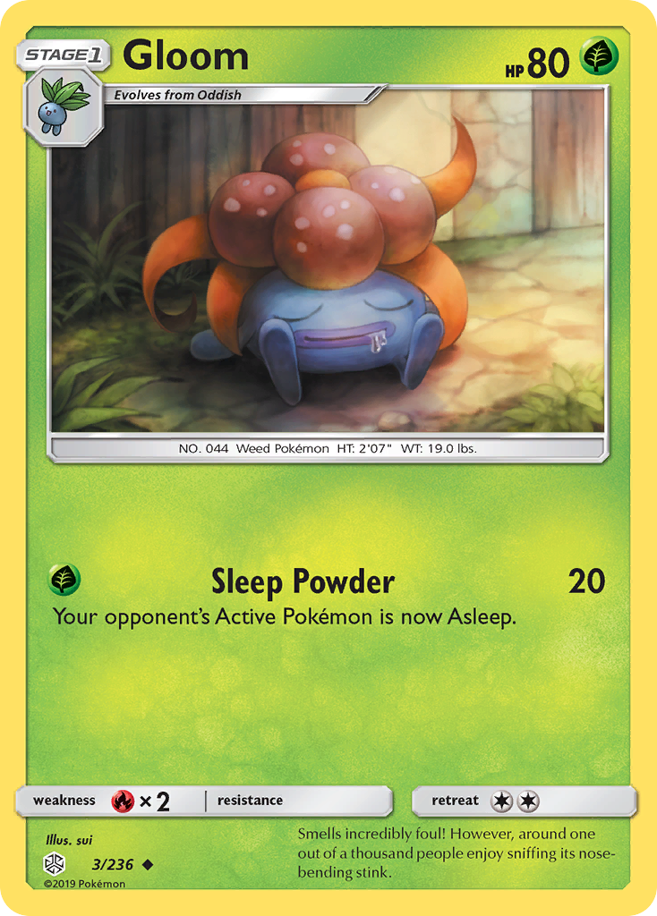 Gloom 3/236 Uncommon | Cosmic Eclipse | Pokemon Card