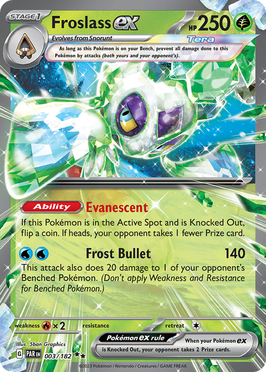 Froslass ex 3/182 Double Rare | Paradox Rift | Pokemon Card