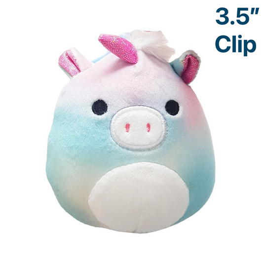 Ruthie the Pastel Unicorn ~ 3.5" inch Clip On Squishmallow ~ Spring Squad
