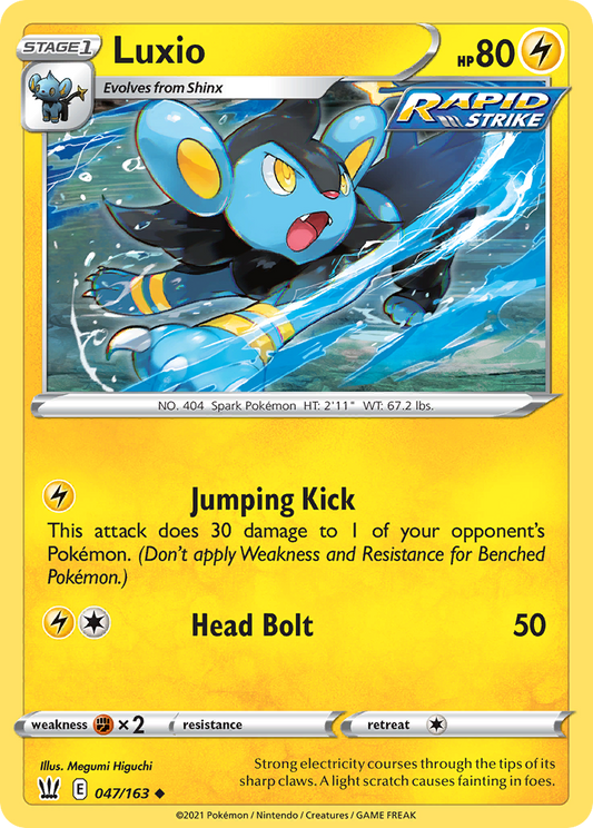 Luxio 47/163 Uncommon | Battle Styles | Pokemon Card