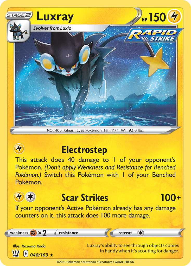 Luxray 48/163 Rare Holo | Battle Styles | Pokemon Card