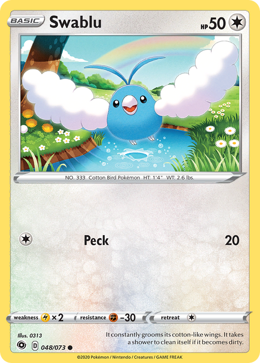 Swablu 48/73 Common | Champion's Path | Pokemon Card
