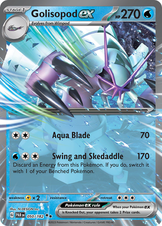 Golisopod ex 50/182 Double Rare | Paradox Rift | Pokemon Card